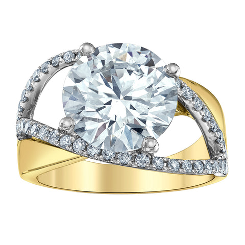 14kt Yellow Gold Spectacular 5.54cttw Lab-Grown Diamond Ring
