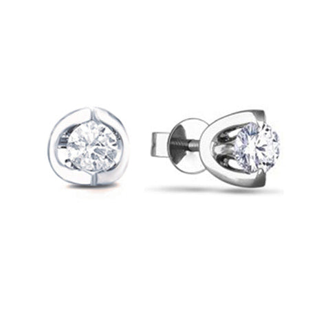 14kt White Gold 0.40cttw Canadian Diamond Stud Earrings