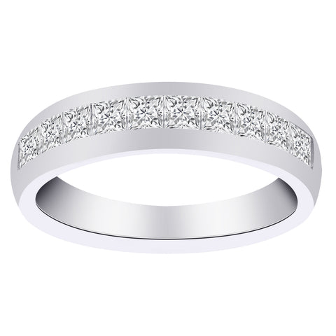 14kt White Gold 0.75cttw Princess Cut Diamond Anniversary Band
