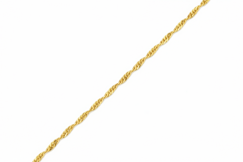 10kt Yellow Gold Singapore30 Bracelet in 7.5-inch