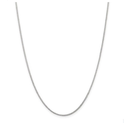 Sterling Silver RH Round 1.5mm Wheat Chain in 20-inches