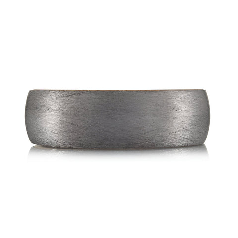 Tantalum and Wood Inside 7mm Men's Ring Size 11
