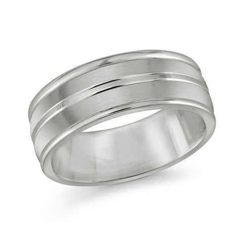 Tungsten Men's Grove Center Wedding Band Size 11