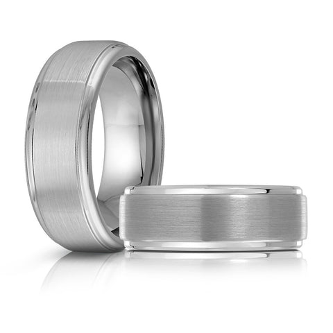 Tungsten Wedding Band Satin Finish