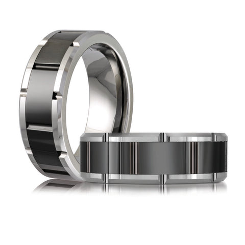 8mm Tungsten Wedding Band Size 11
