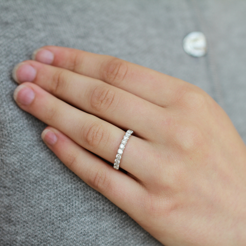 14kt White Gold 1.00cttw Diamond Wedding Band