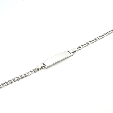 Sterling Silver ID Curb Chain Bracelet 7.25-Inch