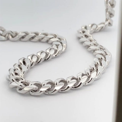 925 Sterling Silver Miami Cuban Link Bracelet 8.5-Inch