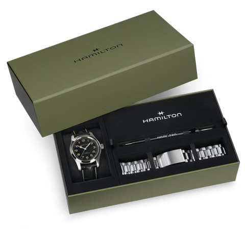 Hamilton Khaki Field Murph Auto (42mm) Men's Watch Bundle