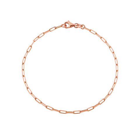14kt Rose Gold Paperclip 55 Chain in 20-inch