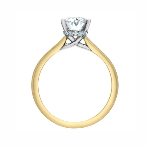 14kt Yellow Gold 1.27cttw CANADIAN Diamond Oval Engagement Ring