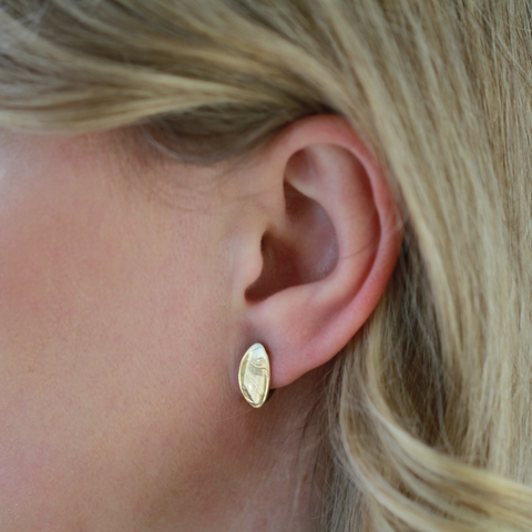 10kt Yellow Gold High Polished Hoop Earrings