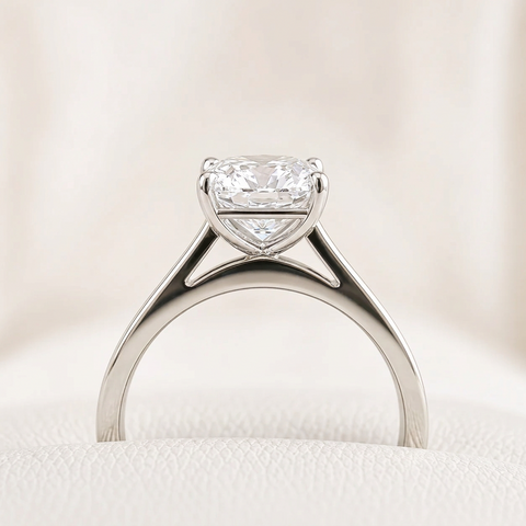 14kt White Gold 2.36cttw Radiant Lab-Grown Diamond Engagement Ring