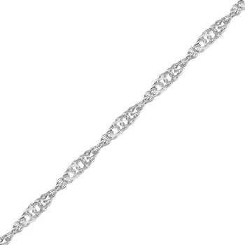 Sterling Silver Singapore40 Chain in 22"