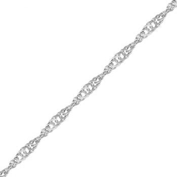 Sterling Silver Singapore40 Chain in 22"
