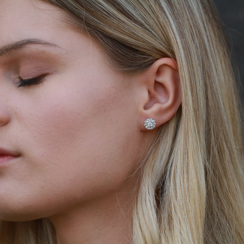 10kt White Gold 0.50cttw Natural Diamond Stud Earrings