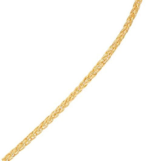 10kt Yellow Gold Wheat25 Chain in 18-inch