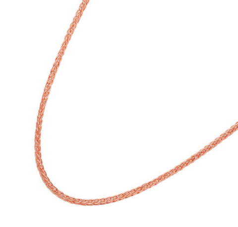 10kt Rose Gold Spiga30 Chain in 18 inches