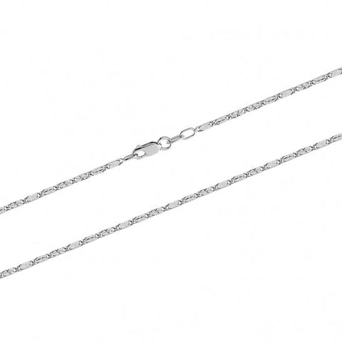 10kt White Gold 1.55mm Star Chain 20-inch
