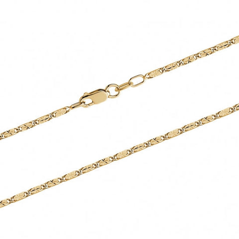 10kt Yellow Gold 1.50mm Star Chain 18-inch
