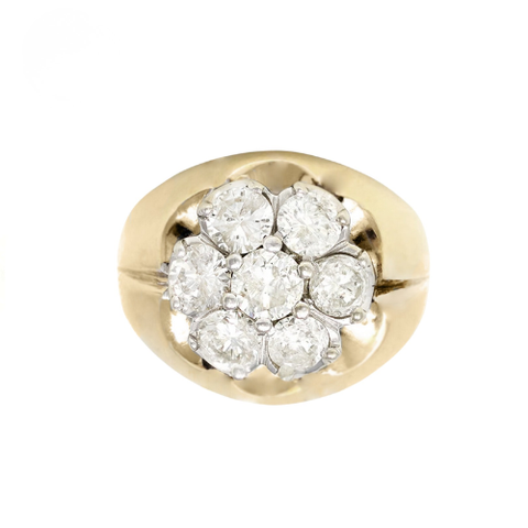 10kt Solid Yellow Gold 0.50cttw Diamond Men's Ring