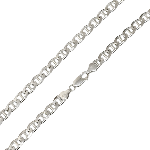 Sterling Silver 6.85mm Mariner Chain in 20-inch