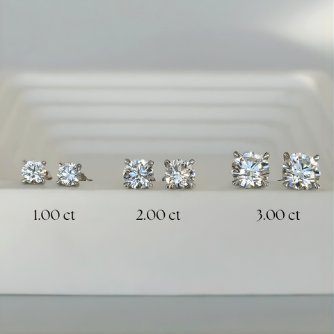 14kt White Gold 1.50cttw Lab-Grown Diamond Studs