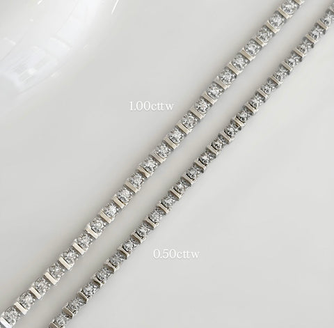 10kt White Gold 1.00cttw Tennis Bracelet