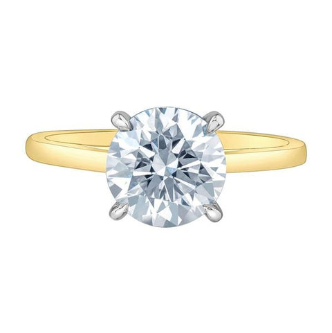 14kt Yellow Gold 1.02ct Lab-Created Round Diamond Engagement Ring