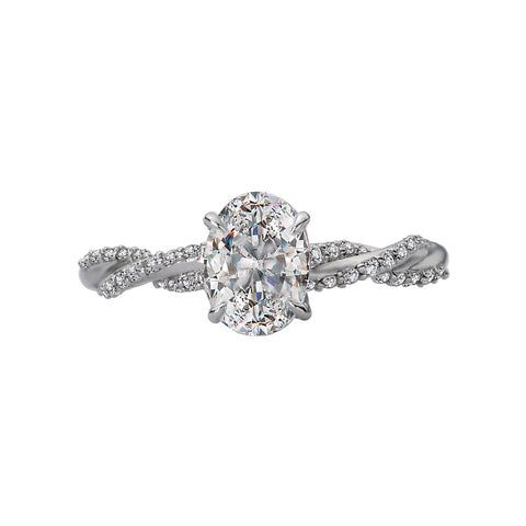 14kt Diamond Semi Mount Engagement Ring