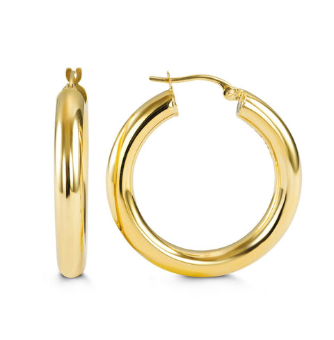 10kt Yellow Gold Large Hoop Earrings