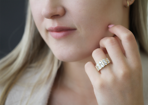 14kt Yellow Gold 3.00cttw Diamond Channel Ring