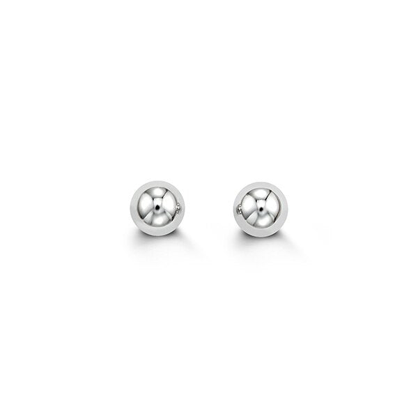 White ball earrings sales