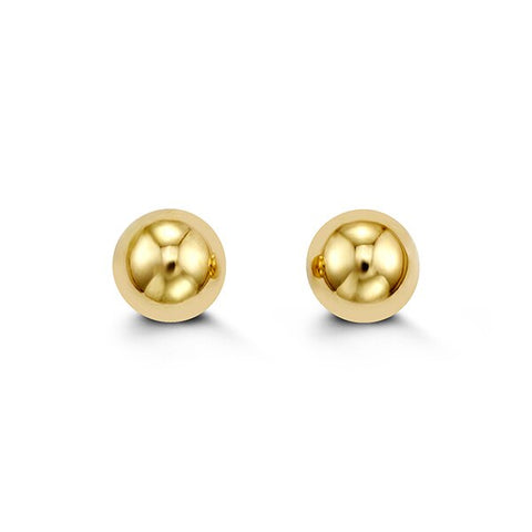 14kt Yellow Gold 8mm Ball Stud Earrings