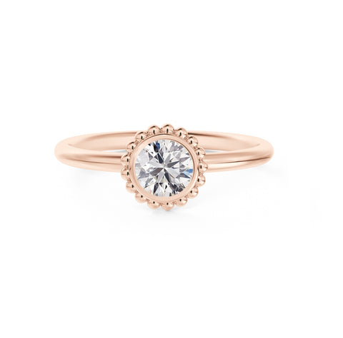 18kt Rose Gold 0.31ct Solitaire Diamond Ring