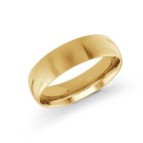 10kt White and Yellow Gold 6mm Classic Wedding Band