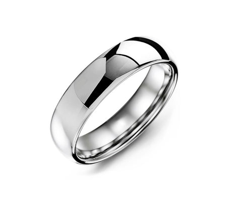 Classic Polished Tungsten Wedding Ring