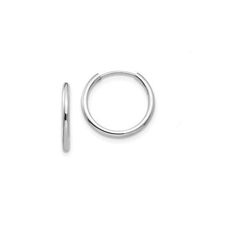 Amazon.com: 3/8 Inch (10MM) Length 12 Gauge (2.0MM) 316L Surgical Steel  Hinged Sleeper Hoop Earrings : Clothing, Shoes & Jewelry