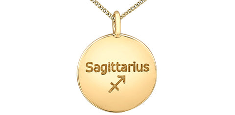 10kt Yellow Gold Sagittarius Diamond Pendant