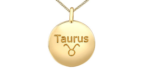 10kt Yellow Gold Taurus Diamond Pendant