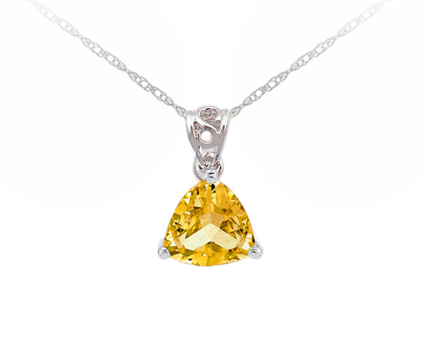 10KT Yellow Gold Pendant on sale with Citrine