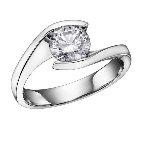18KT WHITE GOLD 0.70CT ROUND CERTIFIED CANADIAN DIAMOND SOLITAIRE