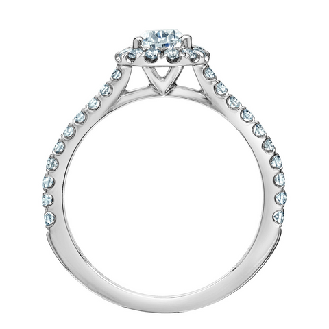 14kt White Gold 1.98cttw Lab-Grown Pear Diamond Engagement Ring