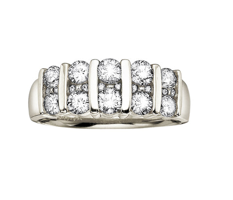 14kt White Gold 3.00cttw Diamond Channel Ring