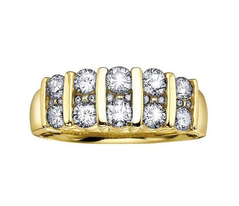 14kt Yellow Gold 1.00cttw Diamond Channel Ring