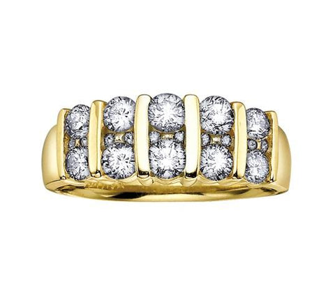 14kt Yellow Gold 3.00cttw Diamond Channel Ring