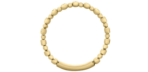 10kt Yellow Gold 15 Diamonds Stackable Band