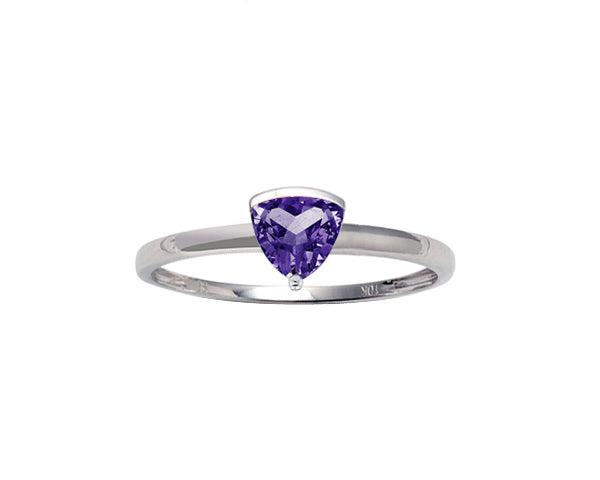 White gold ring with amethyst sales