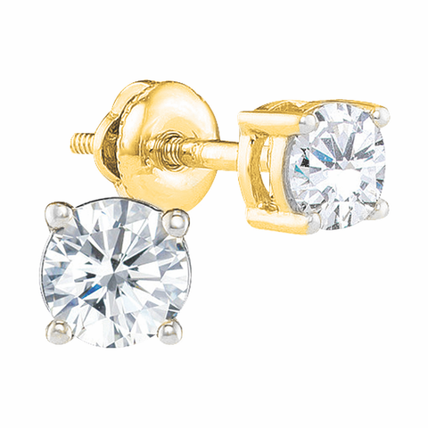 14kt Yellow Gold 0.15cttw Diamond Studs