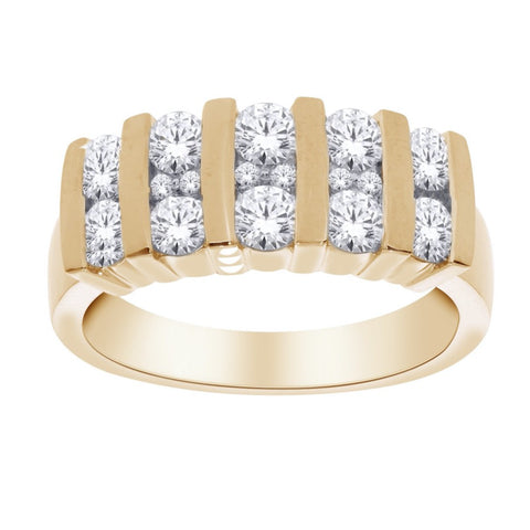 14kt Yellow Gold 0.50cttw Diamond Channel Ring